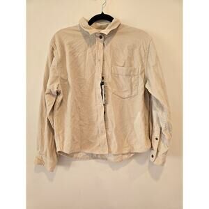 Alpine Design Women's Cream Corduroy Button Up Size XS NWT